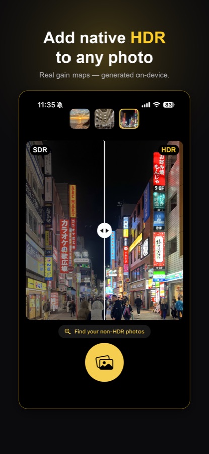 Glowroom — add native HDR to any photo